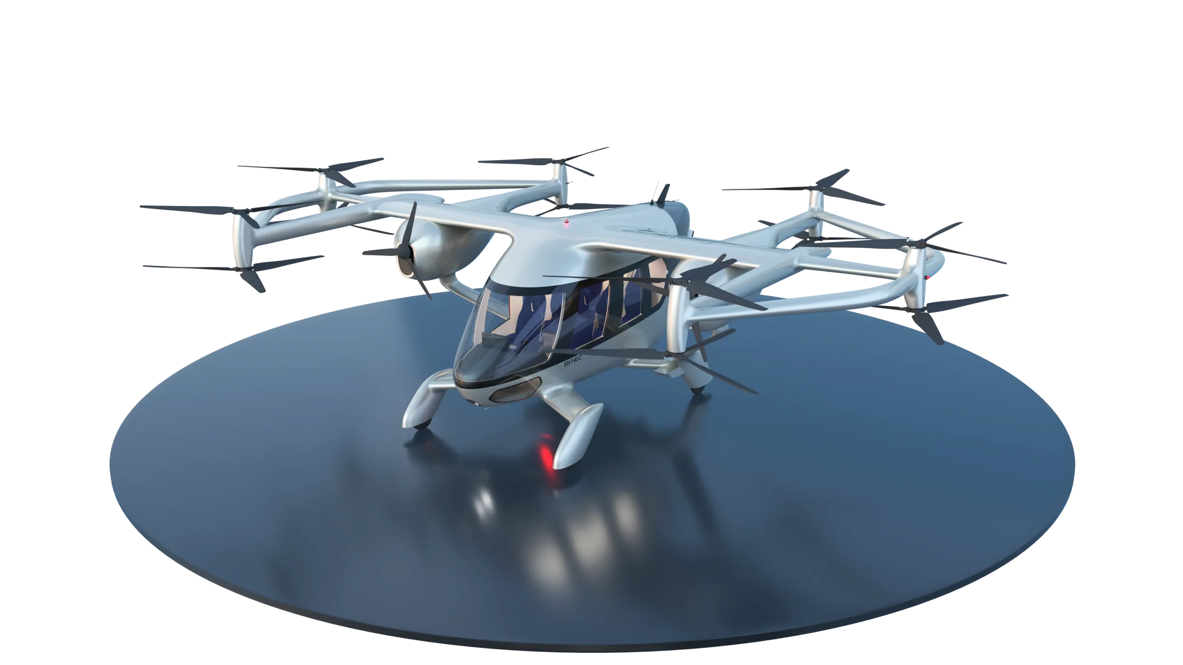 SH14LC on a landing pad
